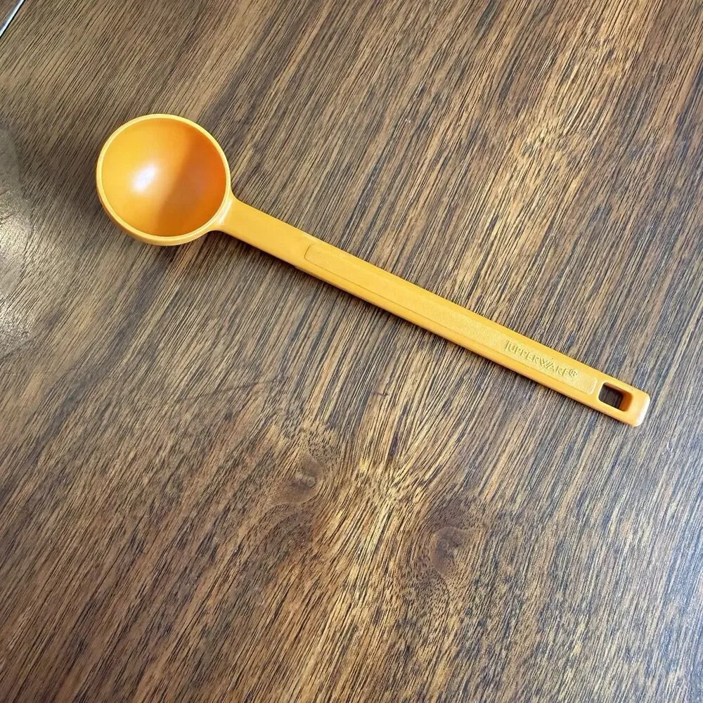 Tupperware 2 tsp 10 mL Honey Spoon Coffee Scoop Tangerine Harvest Orange #1507